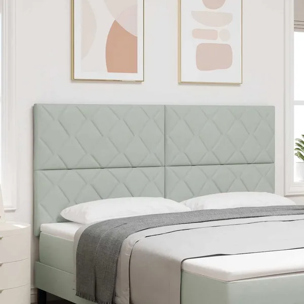 Tête de lit Gris clair 180 cm Velours