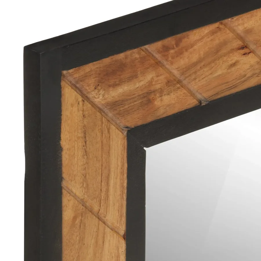 Ensemble de meubles salle de bain 4 pcs fer et bois d'acacia - 10
