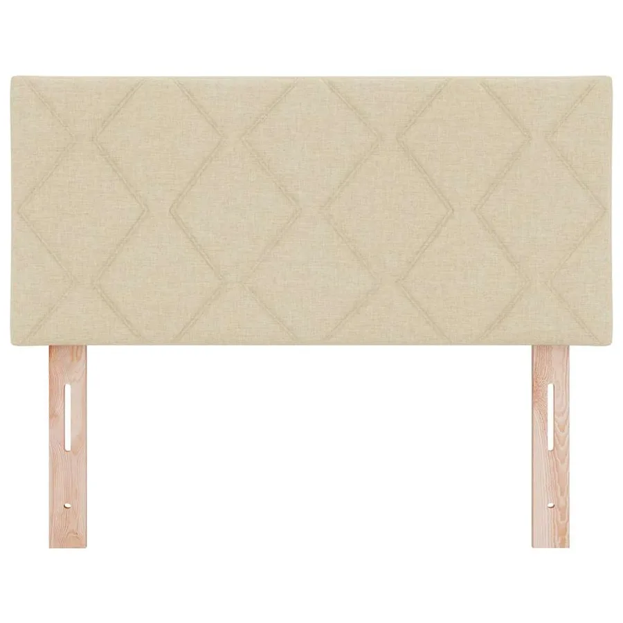 Tête de lit LED Crème 90 cm tissu - 5