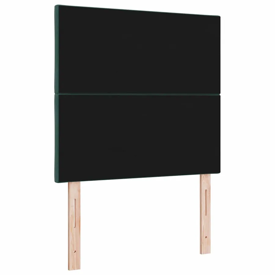 Tête de lit Vert foncé 90 cm Velours - 6