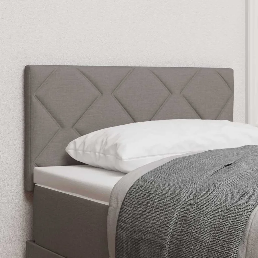 Tête de lit LED Taupe 80 cm tissu