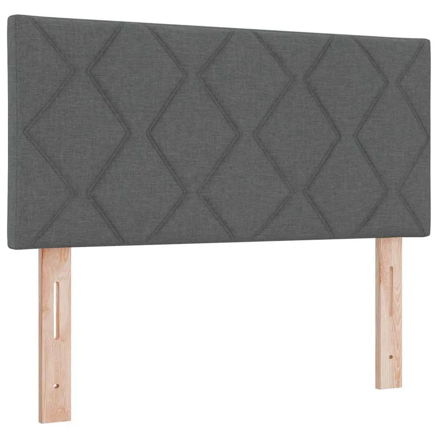 Tête de lit Gris foncé 90 cm tissu - 2