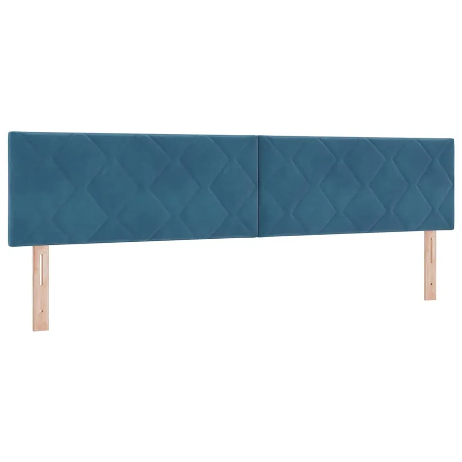 Tête de lit LED Bleu foncé 200 cm Velours - 2