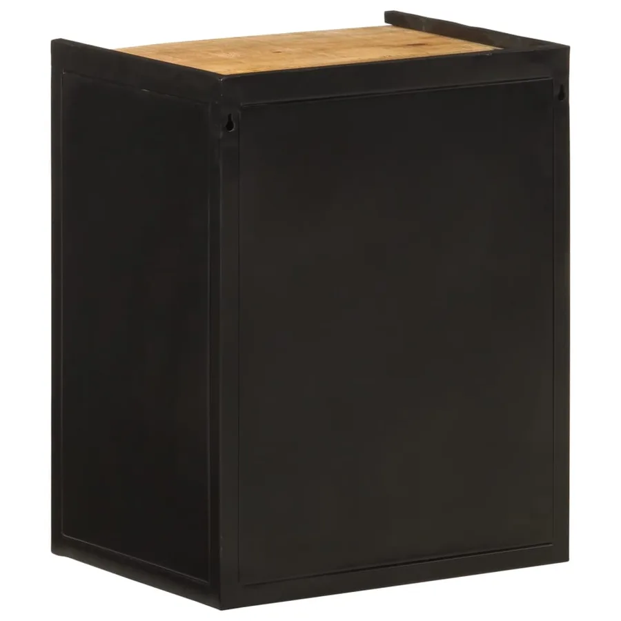 Armoire de salle de bain 40x30x50 cm fer et bois de manguier - 5