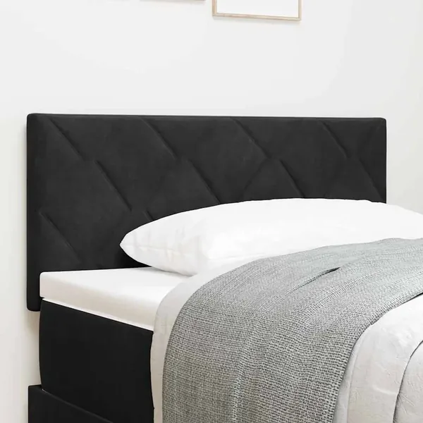 Tête de lit Noir 100 cm Velours