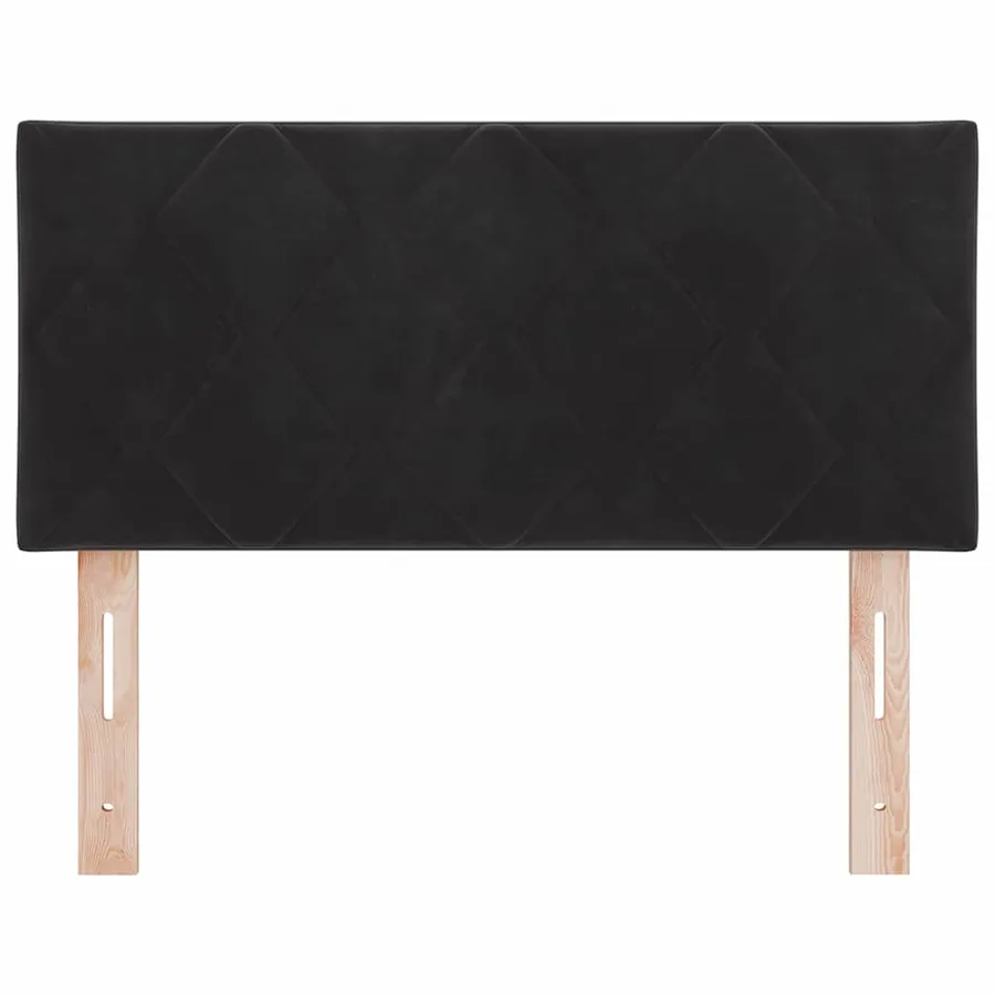 Tête de lit Noir 100 cm Velours - 4