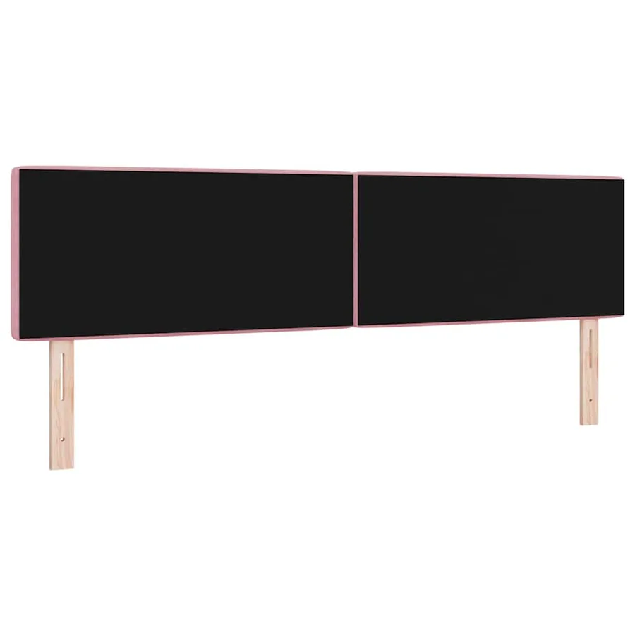 Tête de lit LED avec bandes LED Rose 180 cm Velours - 7