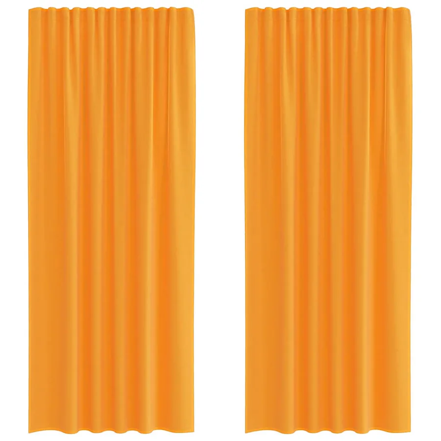 Rideaux en voile à œillets 2 pcs orange - 2