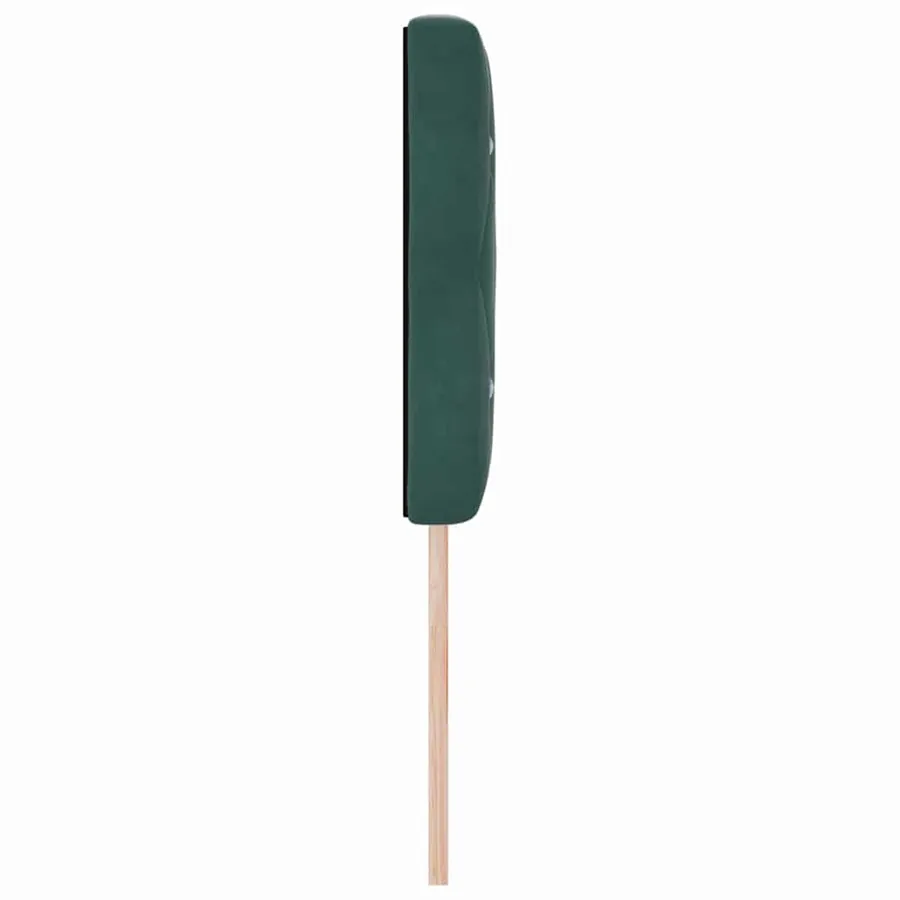 Tête de lit LED avec bandes LED Vert foncé 144 cm Velours - 6
