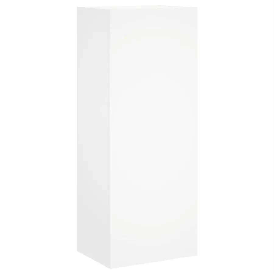 Meuble TV mural blanc 40,5x30x102 cm bois d'ingénierie - 2