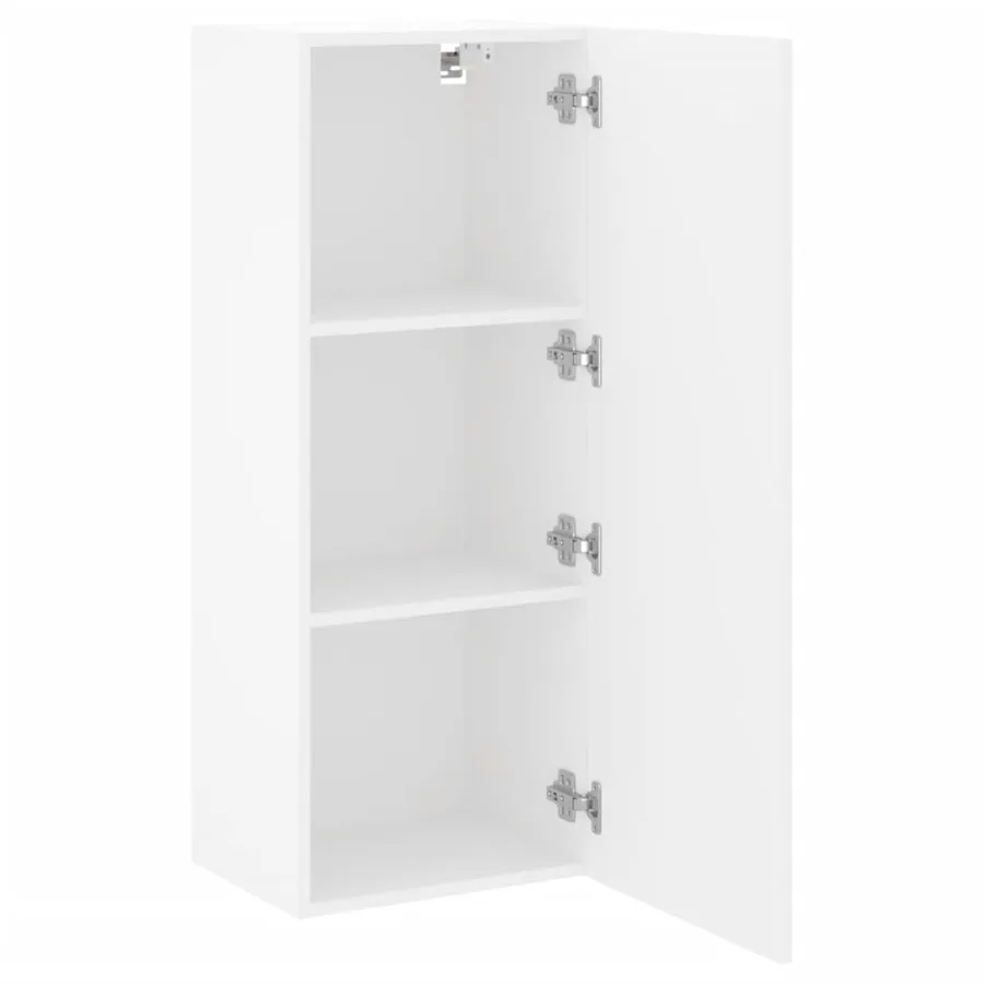 Meuble TV mural blanc 40,5x30x102 cm bois d'ingénierie - 6