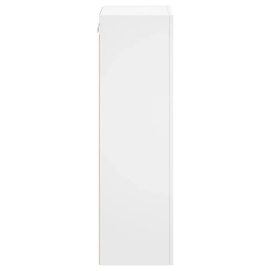Meuble TV mural blanc 40,5x30x102 cm bois d'ingénierie - 8