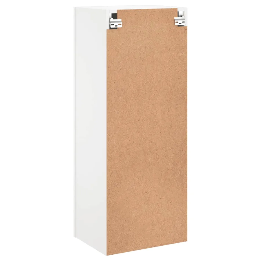 Meuble TV mural blanc 40,5x30x102 cm bois d'ingénierie - 9