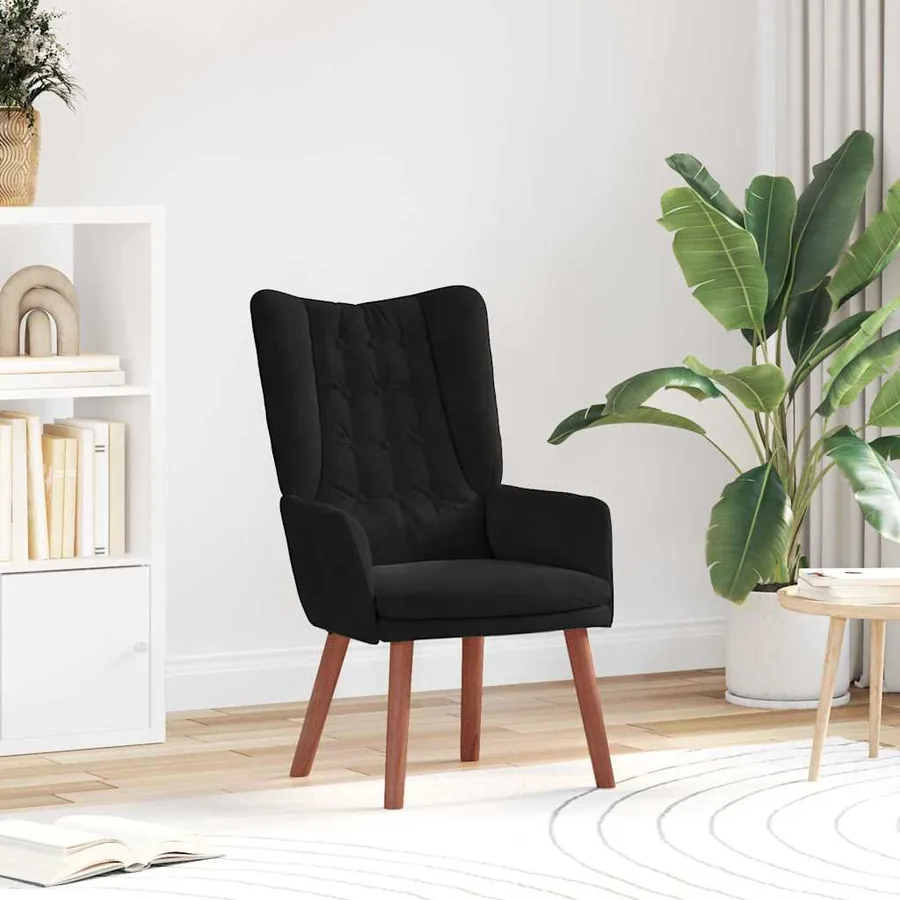 fauteuil Noir 63 x 67 x 94 cm Velours