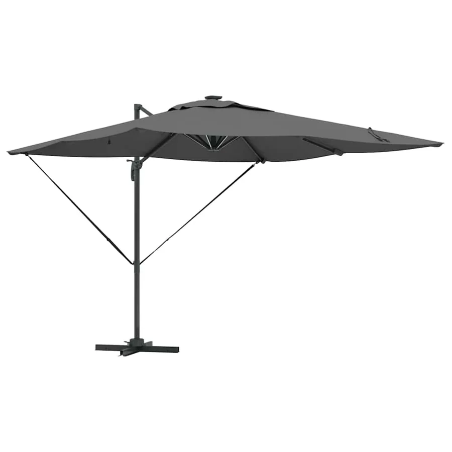 Parasol Anthracite 286 x 284 x 270 cm Aluminium et polyester - 2