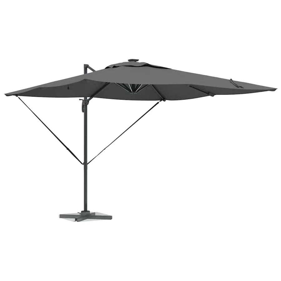 Parasol Anthracite 286 x 284 x 270 cm Aluminium et polyester - 3
