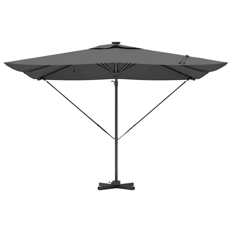 Parasol Anthracite 286 x 284 x 270 cm Aluminium et polyester - 6