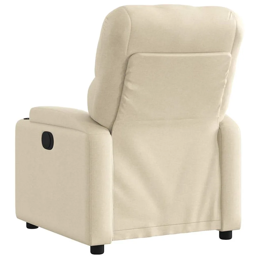 Fauteuil inclinable Crème Tissu - 3