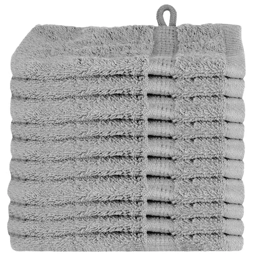 Serviette Invité SOLUND 10 pc Gris 15 x 21 cm 550 gsm - 2
