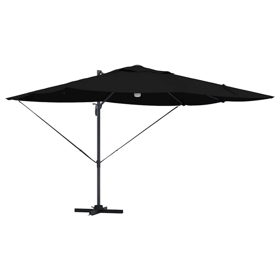 Parasol Noir 351 x 250 x 253 cm Polyester et Aluminium - 2