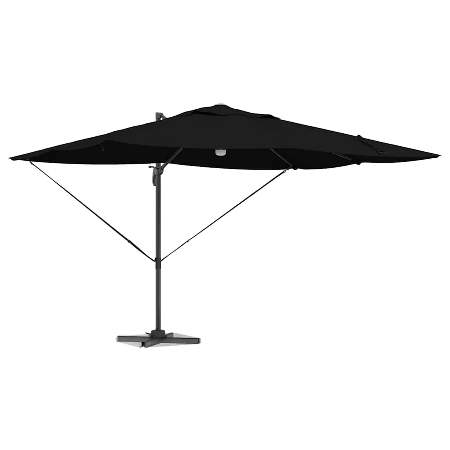 Parasol Noir 351 x 250 x 253 cm Polyester et Aluminium - 3