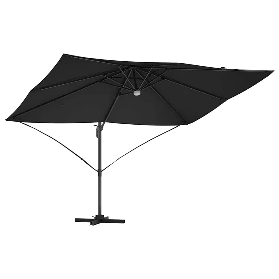 Parasol Noir 351 x 250 x 253 cm Polyester et Aluminium - 5