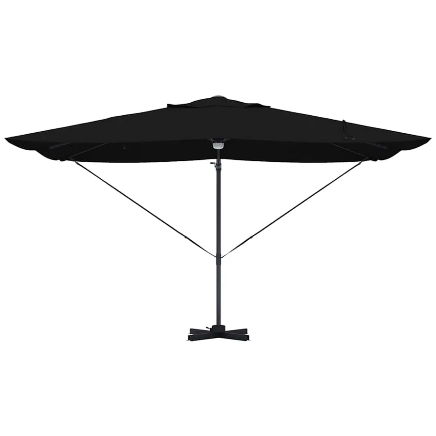 Parasol Noir 351 x 250 x 253 cm Polyester et Aluminium - 6