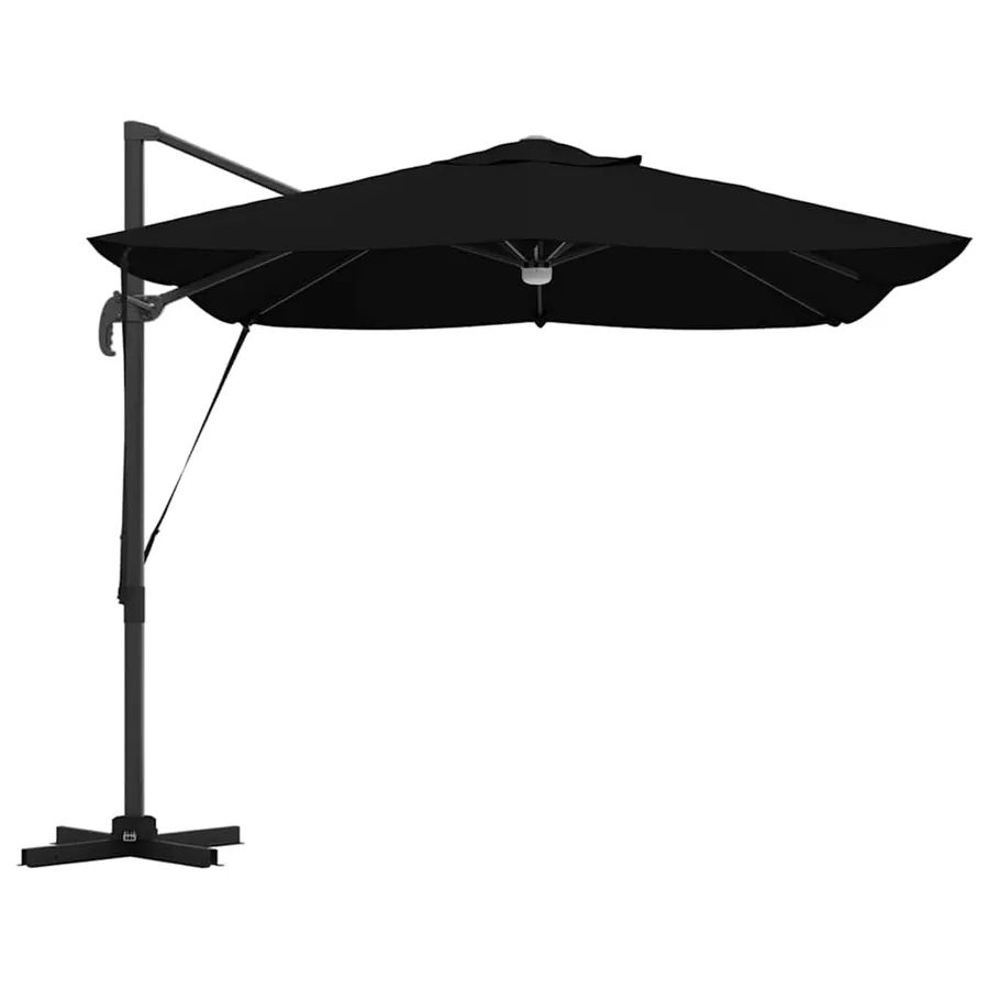 Parasol Noir 351 x 250 x 253 cm Polyester et Aluminium - 7