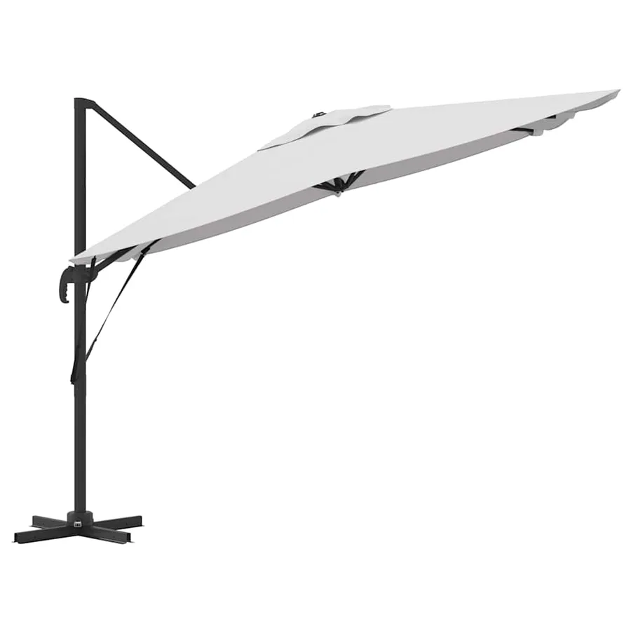 Parasol Roma Beige 286 x 284 x 265 cm Aluminium et polyester - 6