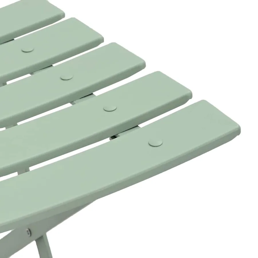 Chaise de jardin pliante 2 pcs Menthe claire 42 x 46 x 82cm - 10
