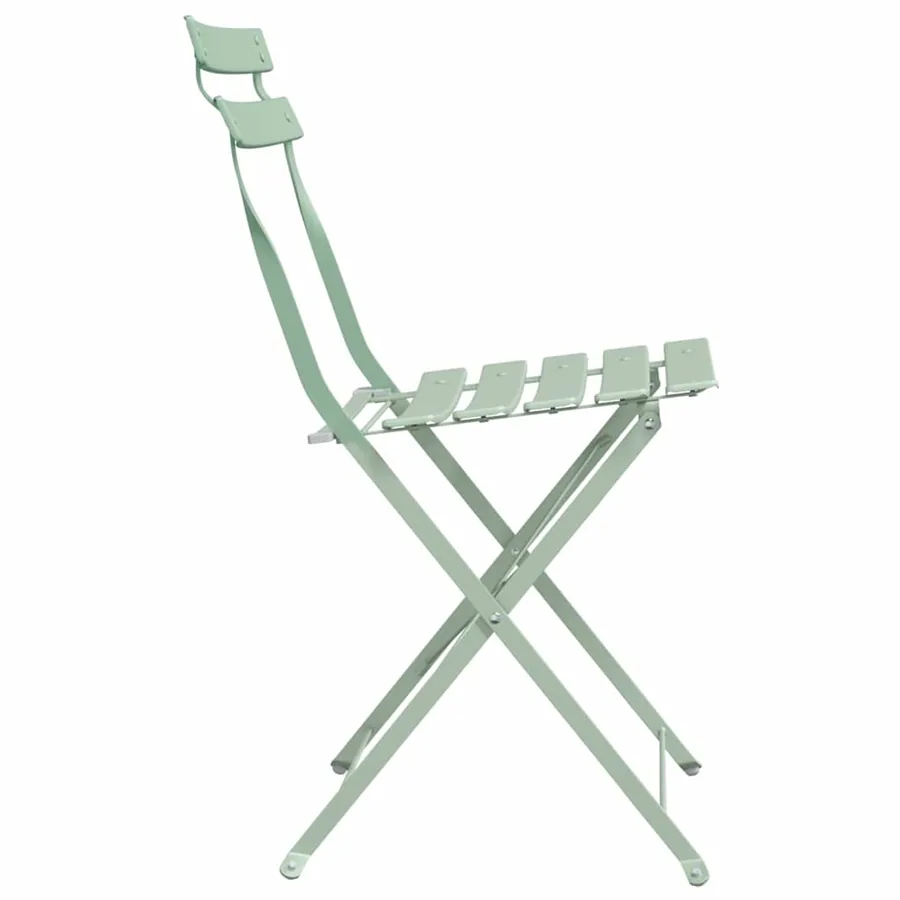 Chaise de jardin pliante 2 pcs Menthe claire 42 x 46 x 82cm - 6