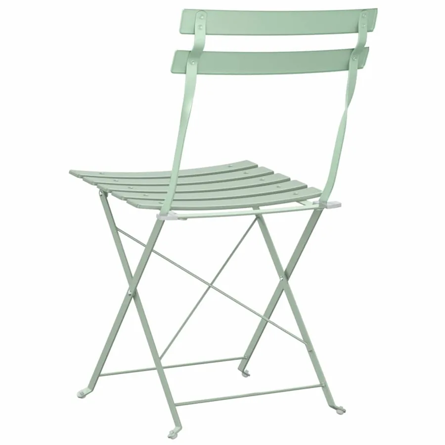 Chaise de jardin pliante 2 pcs Menthe claire 42 x 46 x 82cm - 7