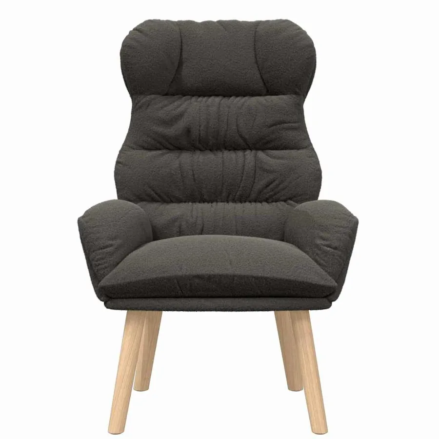 fauteuil Gris foncé 69 x 74 x 93 cm Tissu Sherpa - 4