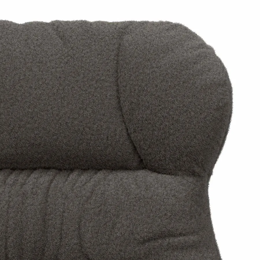 fauteuil Gris foncé 69 x 74 x 93 cm Tissu Sherpa - 7