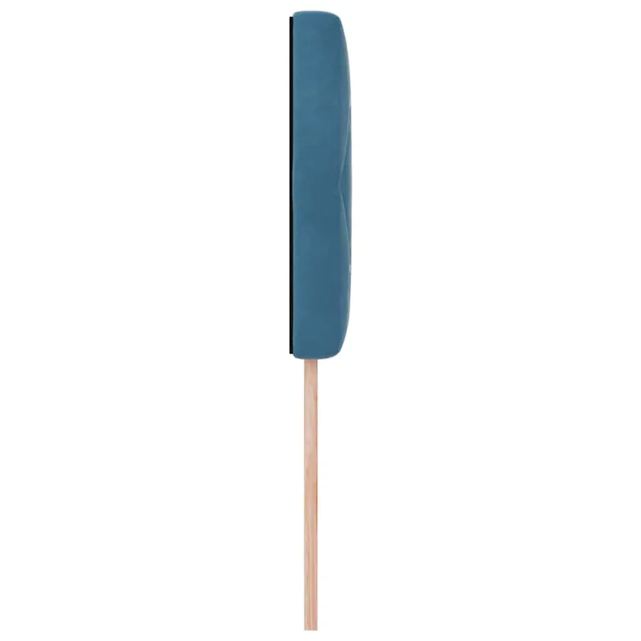 Tête de lit LED avec bandes LED Bleu foncé 100 cm Velours - 6