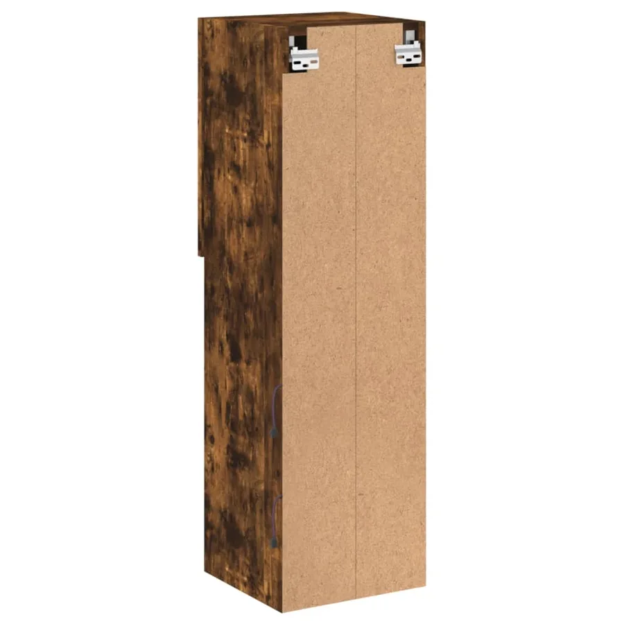 Meubles TV avec lumières LED 2 pcs chêne fumé 30,5x30x102 cm - 11
