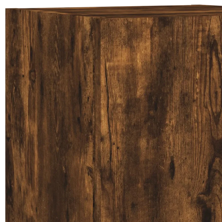 Meubles TV avec lumières LED 2 pcs chêne fumé 30,5x30x102 cm - 13