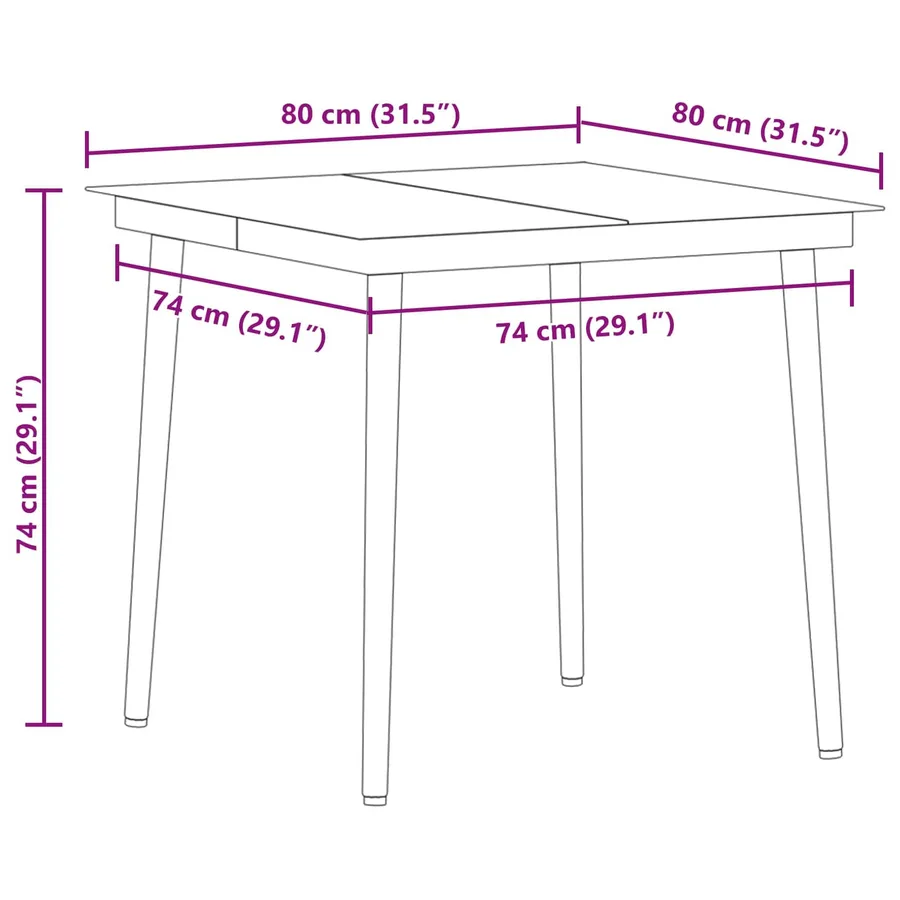 Ensemble de salle à manger pour jardin 3 pcs Beige polyrotin - 13