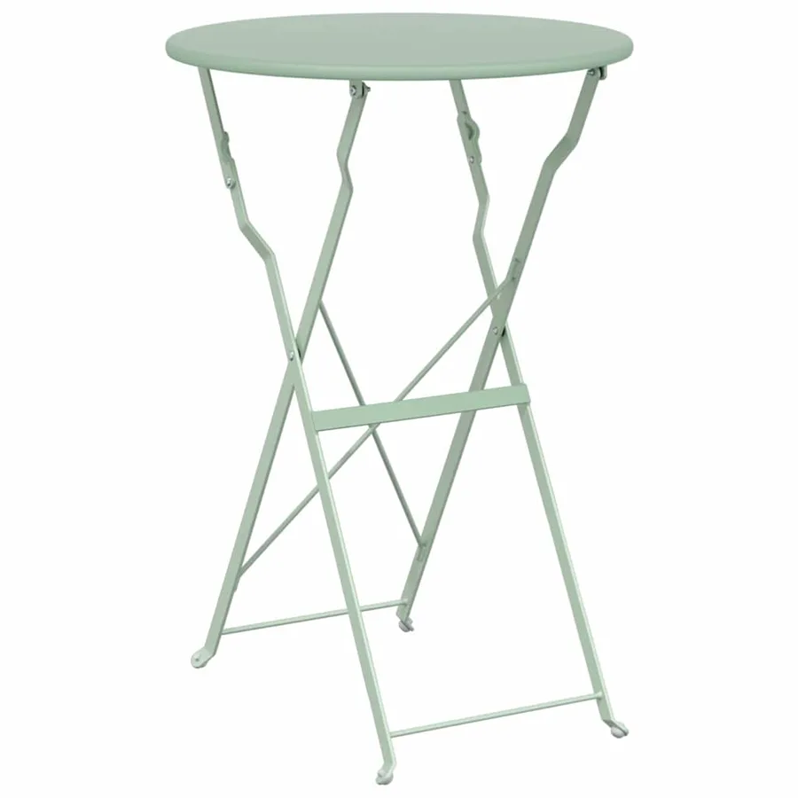 Table bistrot Menthe claire Ø 50 x 71 cm Acier revêtu de poudre - 2