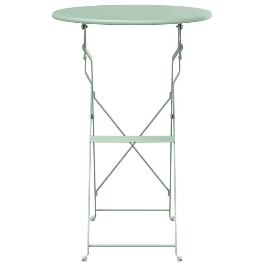 Table bistrot Menthe claire Ø 50 x 71 cm Acier revêtu de poudre - 4