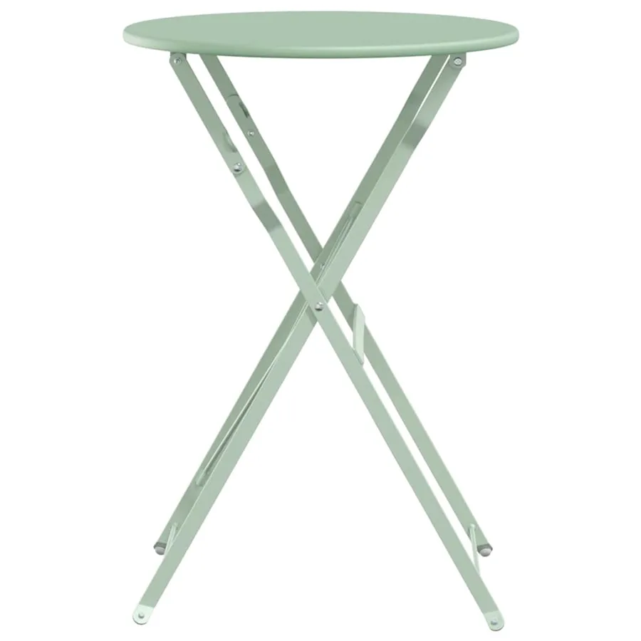 Table bistrot Menthe claire Ø 50 x 71 cm Acier revêtu de poudre - 5