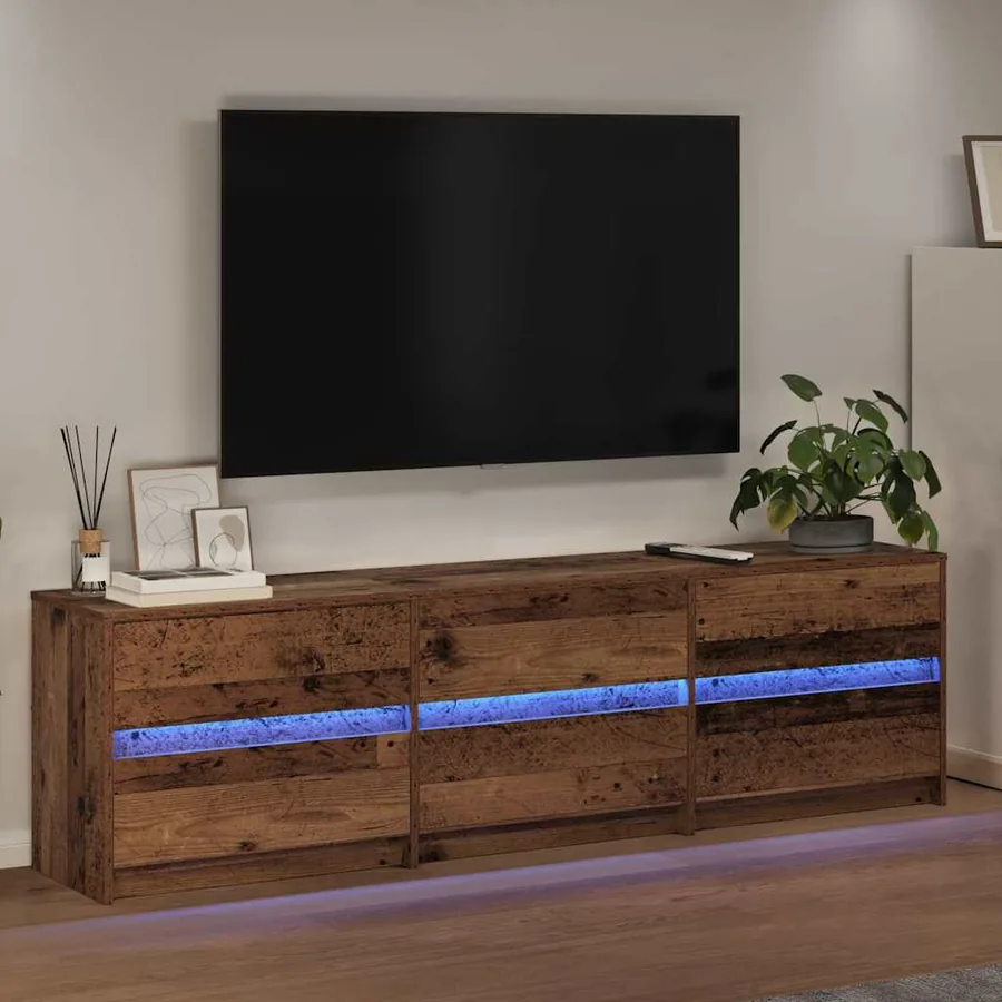 Unites TV 180 x 34 x 50 cm Bois Ancien Bois d'ingénierie - 5
