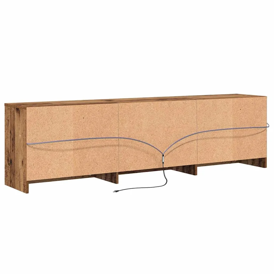 Unites TV 180 x 34 x 50 cm Bois Ancien Bois d'ingénierie - 8