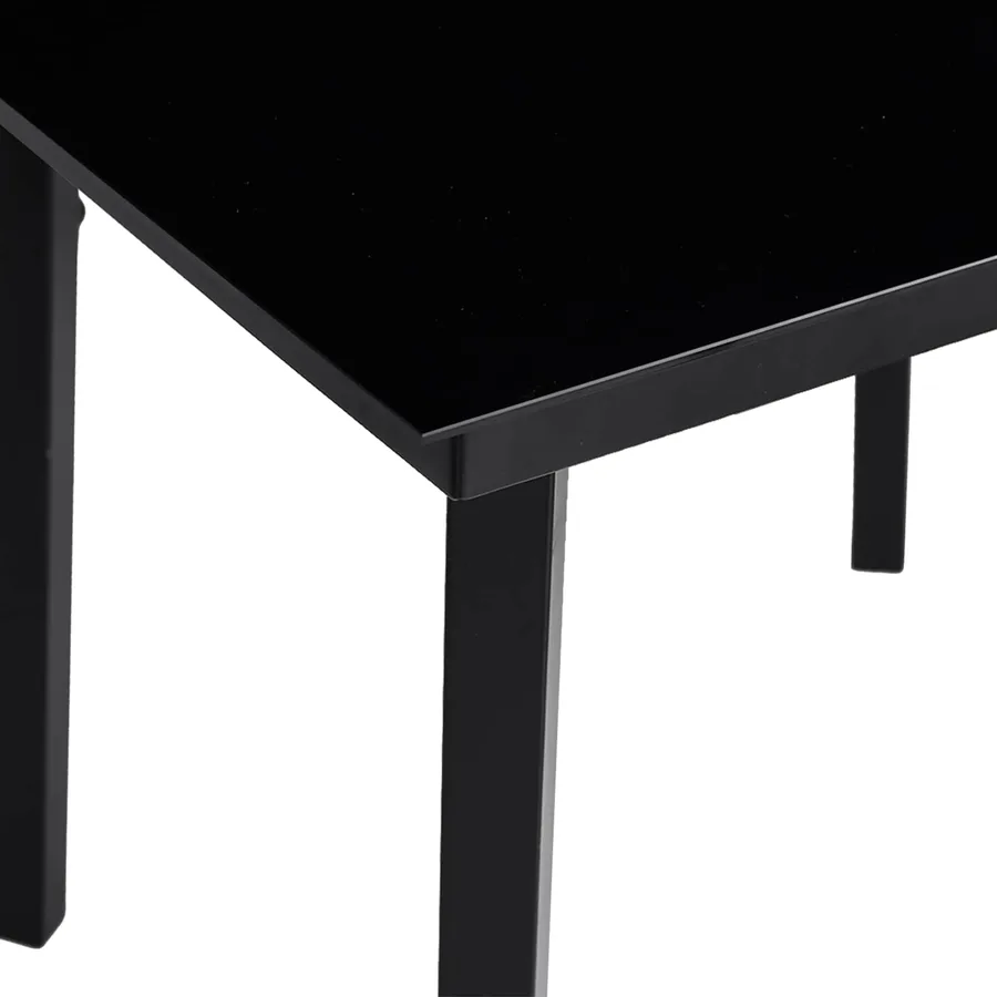 Ensemble de salle à manger pour jardin 5 pcs Gris polyrotin - 11