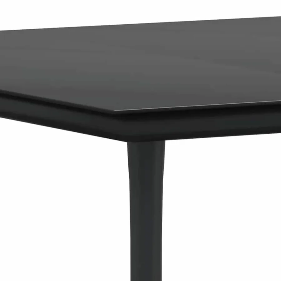 Ensemble de salle à manger pour jardin 5 pcs Gris polyrotin - 11