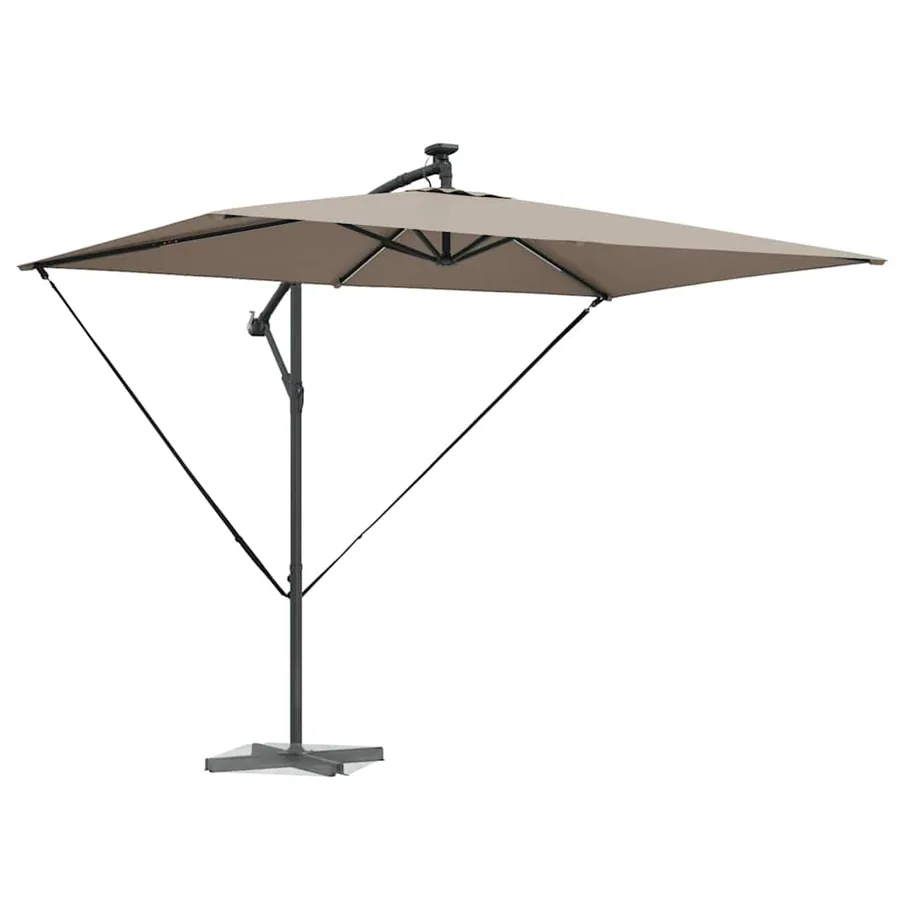 Parasol Taupe 294 x 200 x 270 cm Polyester et Aluminium - 3