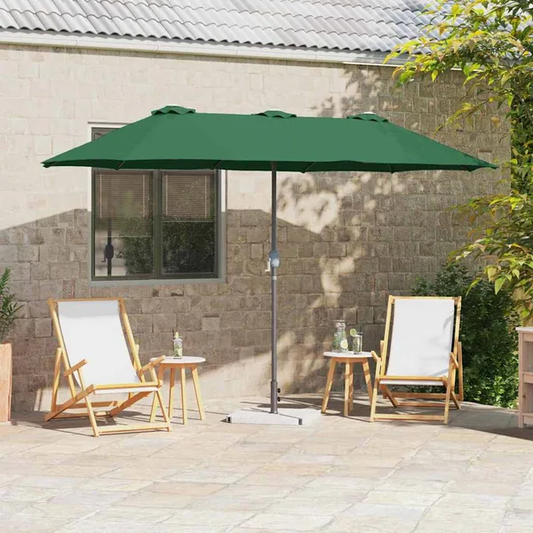 Parasol de jardin Vert 370 x 197 x 239 cm