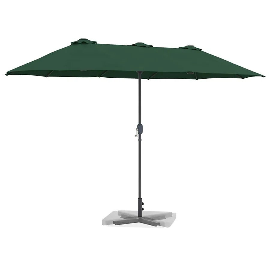 Parasol de jardin Vert 370 x 197 x 239 cm - 3