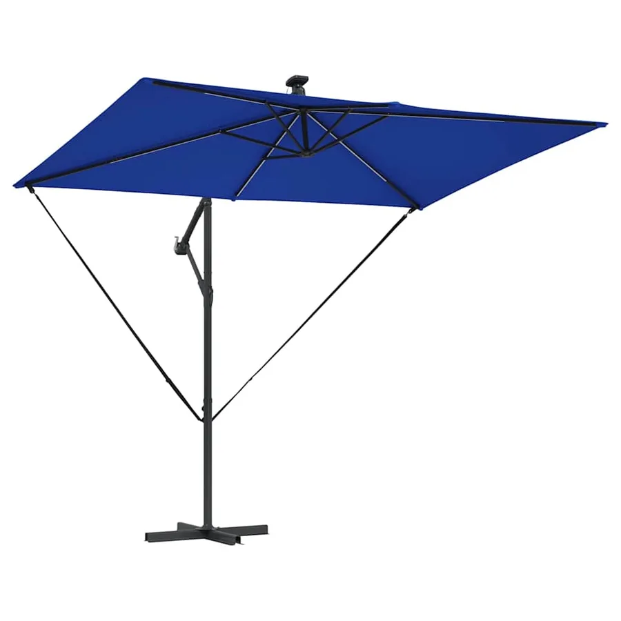 Parasol 294 x 200 x 270 cm Polyester et Aluminium Azur - 5
