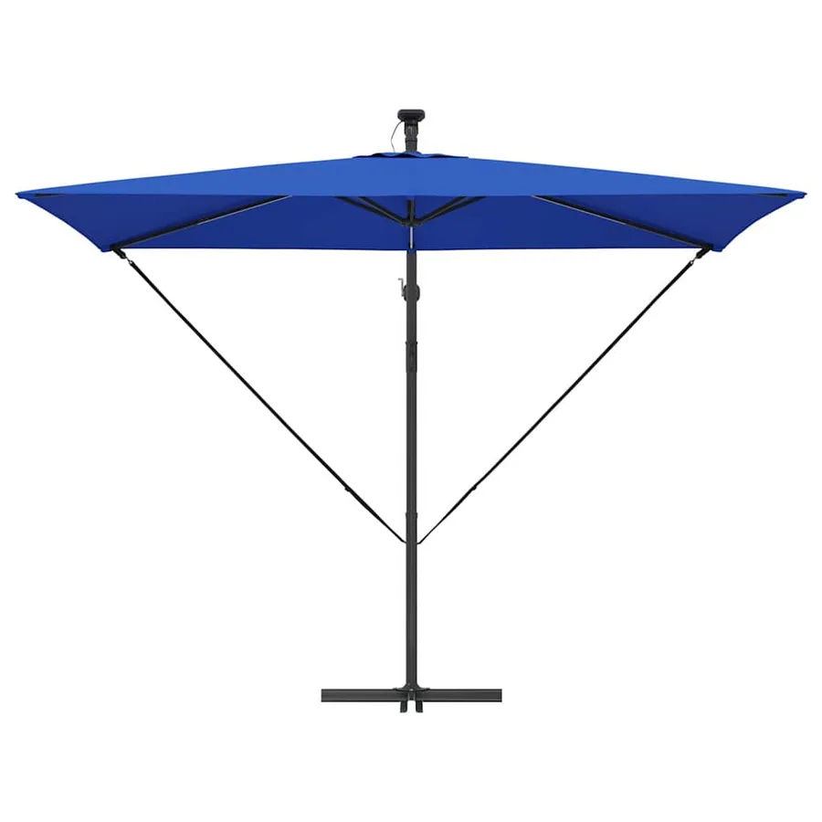 Parasol 294 x 200 x 270 cm Polyester et Aluminium Azur - 6